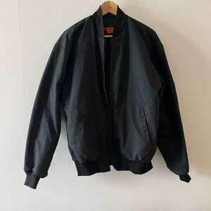 Classic Black Bomber Jacket for Men